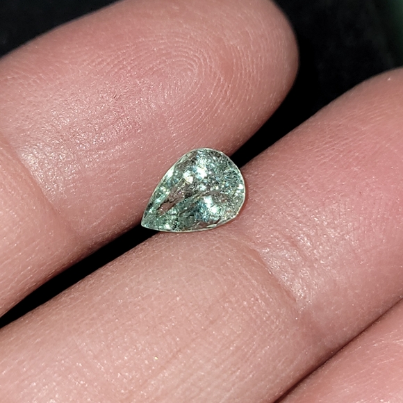 Natural pariaba tourmaline Brazil 1.28 carat pear loose gem - Picture 13 of 15